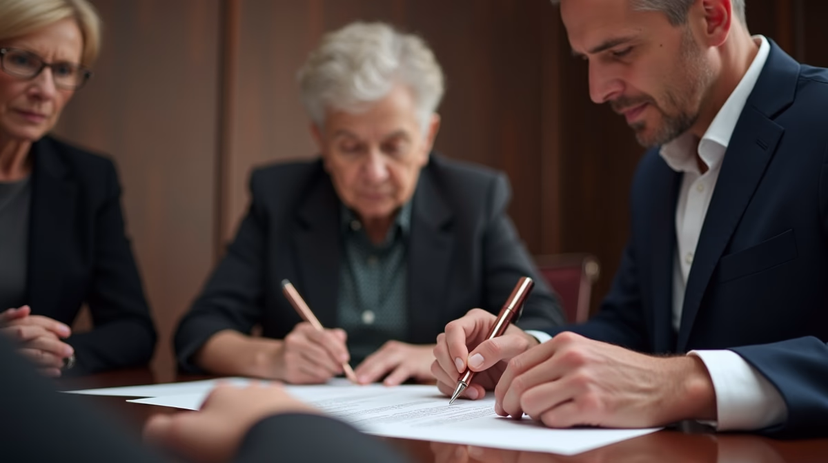 A Temecula estate planning attorney is overseeing the witnessed signing of a will with qualified third-party witnesses in attendance in a modern law office discussing: Are attestation requirements different for handwritten wills