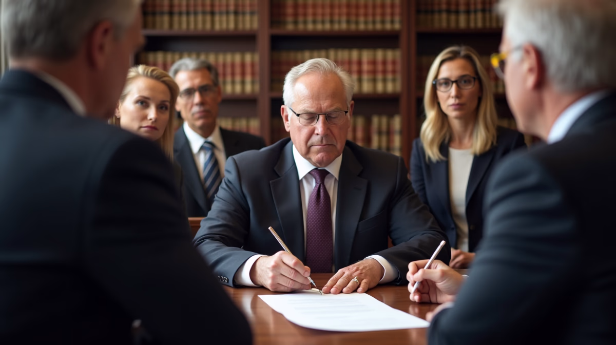 A Temecula estate planning attorney is present for the formal execution of a will with two disinterested witnesses observing the signing in a private law office discussing: Are holographic wills accepted in all states