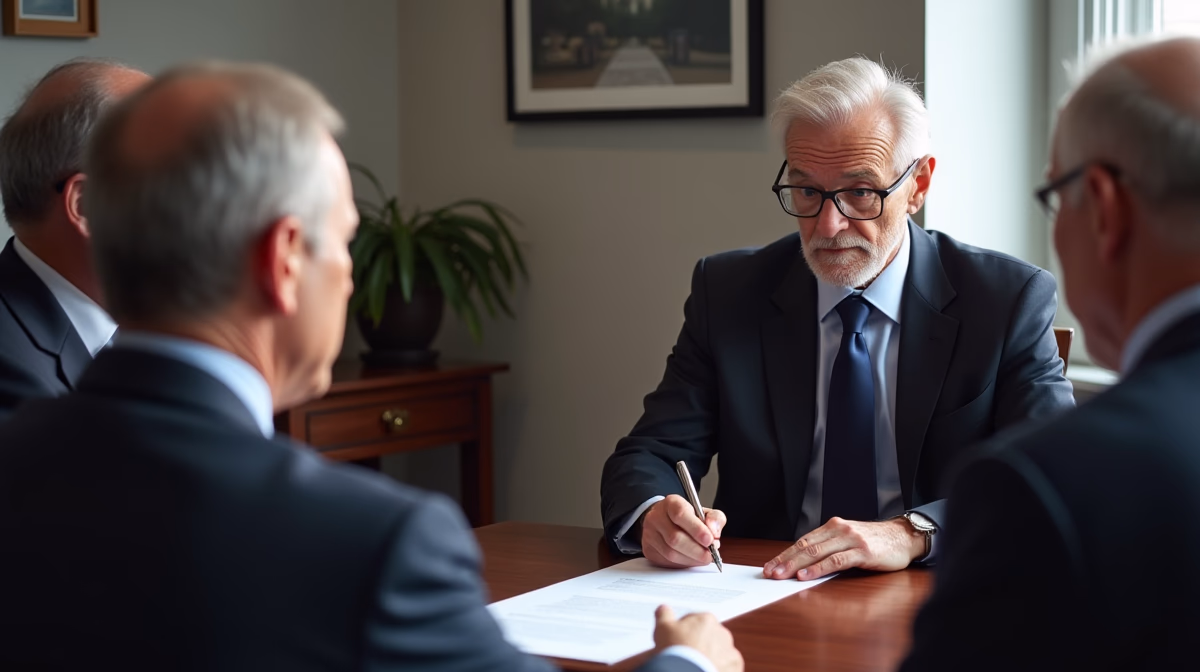 A Southern California estate planning attorney is overseeing the formal execution of a will alongside two disinterested witnesses in attendance in a professional law office discussing: Are hospital signings more closely scrutinized