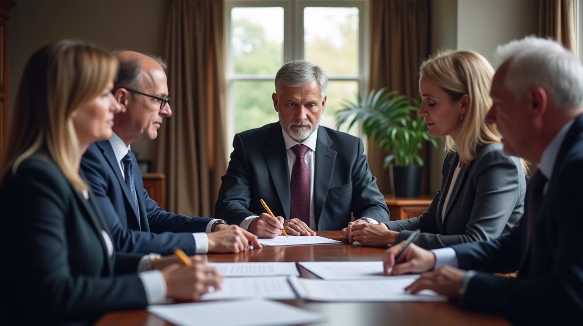 A Temecula estate planning attorney is overseeing the attestation of a will alongside two disinterested witnesses in attendance in a professional law office discussing: Are professional signing ceremonies offered by law firms