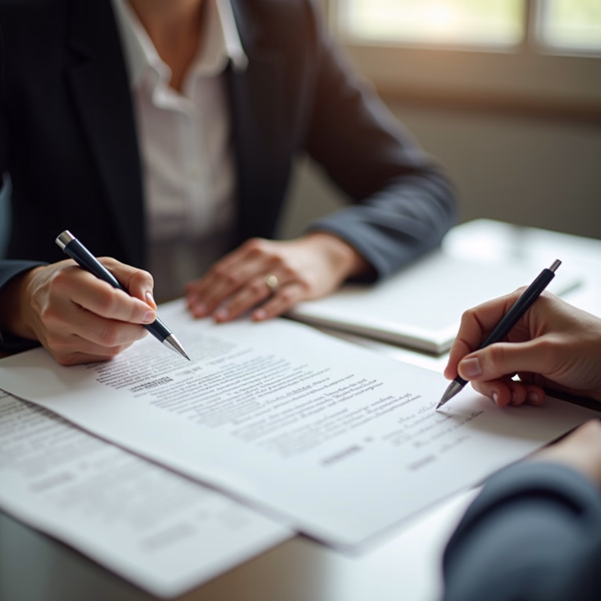 A Temecula estate planning attorney is guiding the witnessed signing of a will alongside two disinterested witnesses present in a modern law office discussing: Can a new will correct mistakes in a previous will