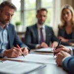 A California estate planning attorney is present for the formal execution of a will with qualified third-party witnesses observing the signing in a private law office discussing: Can a notary act as a witness