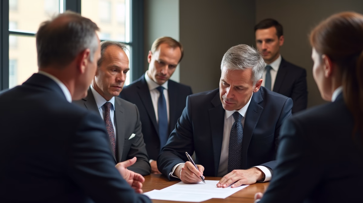 A Temecula estate planning attorney is guiding the formal execution of a will with two disinterested witnesses present in a professional law office discussing: Can a spouse of a beneficiary serve as a witness