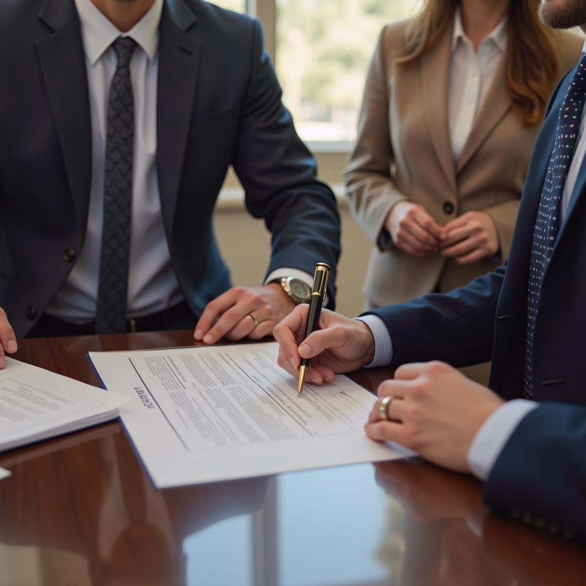 A California estate planning attorney is overseeing the formal execution of a will with two adult witnesses in attendance in a private law office discussing: What Role Do Witnesses Play in Validating a Will