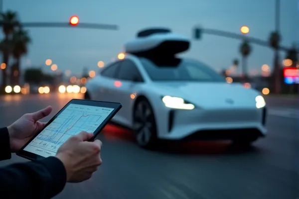 An autonomous vehicle sensor data investigation in San Diego following a driverless car collision for evidence.