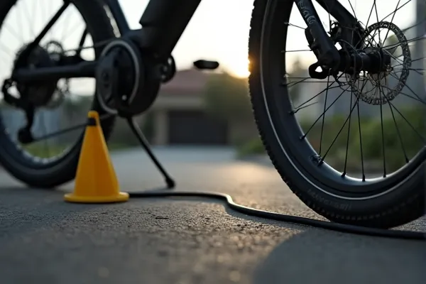 Forensic investigation of an uncertified e-bike charger in San Diego, illustrating a violation of 2026 SB 1271 safety standards.
