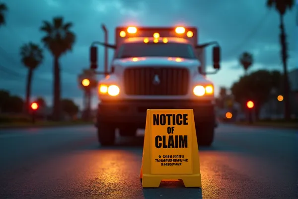 Formal California Government Claim form with a highlighted 6-month deadline.