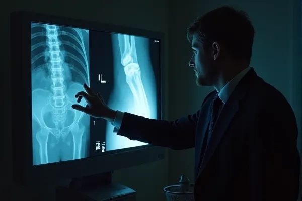 Attorney reviewing medical evidence to establish damages in an injury claim.