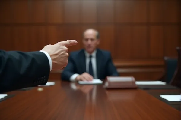 Personal injury attorney shielding a client from aggressive questioning during a deposition