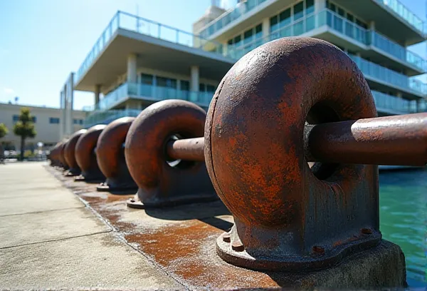 Industrial architectural details in Chula Vista San Diego representing the secure anchoring of out-of-state assets into a California trust.