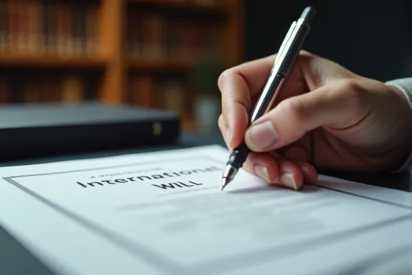 A dignified and orderly representation of the professional safeguards and international verification applied to cross-border estate administration in San Diego.