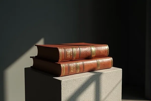 Two significant volumes are positioned in a sequence of established and renewed authority.