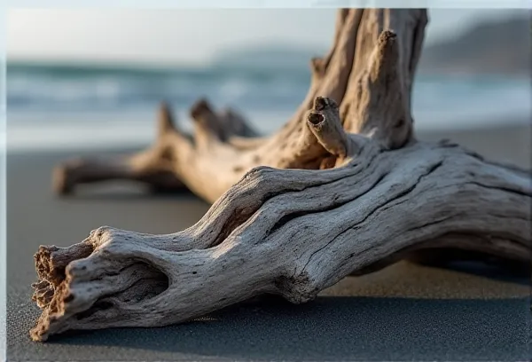 Weathered driftwood on Silver Strand San Diego symbolizing the durability of a restated estate plan for new residents.