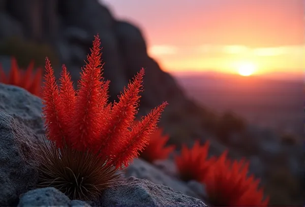 Ocotillo blooms and granite boulders in Poway San Diego representing the growth following a liquidity event.